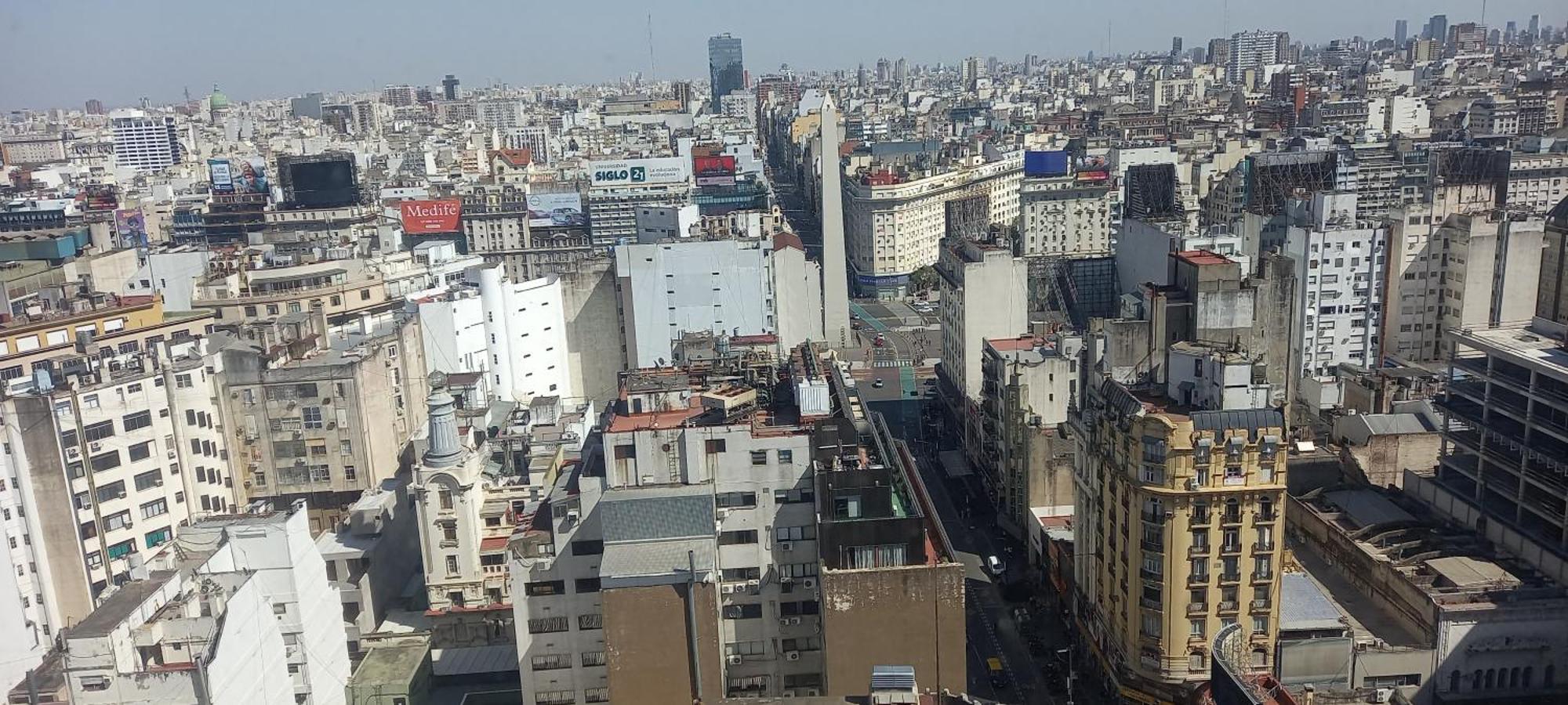 Que Mejor Vista Del Obelisco Piso A La Calle Corrientes Buenos Aires Luaran gambar